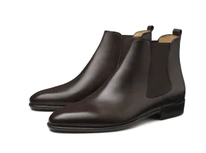 Hicks Chelsea Boot in Dark Brown Calf