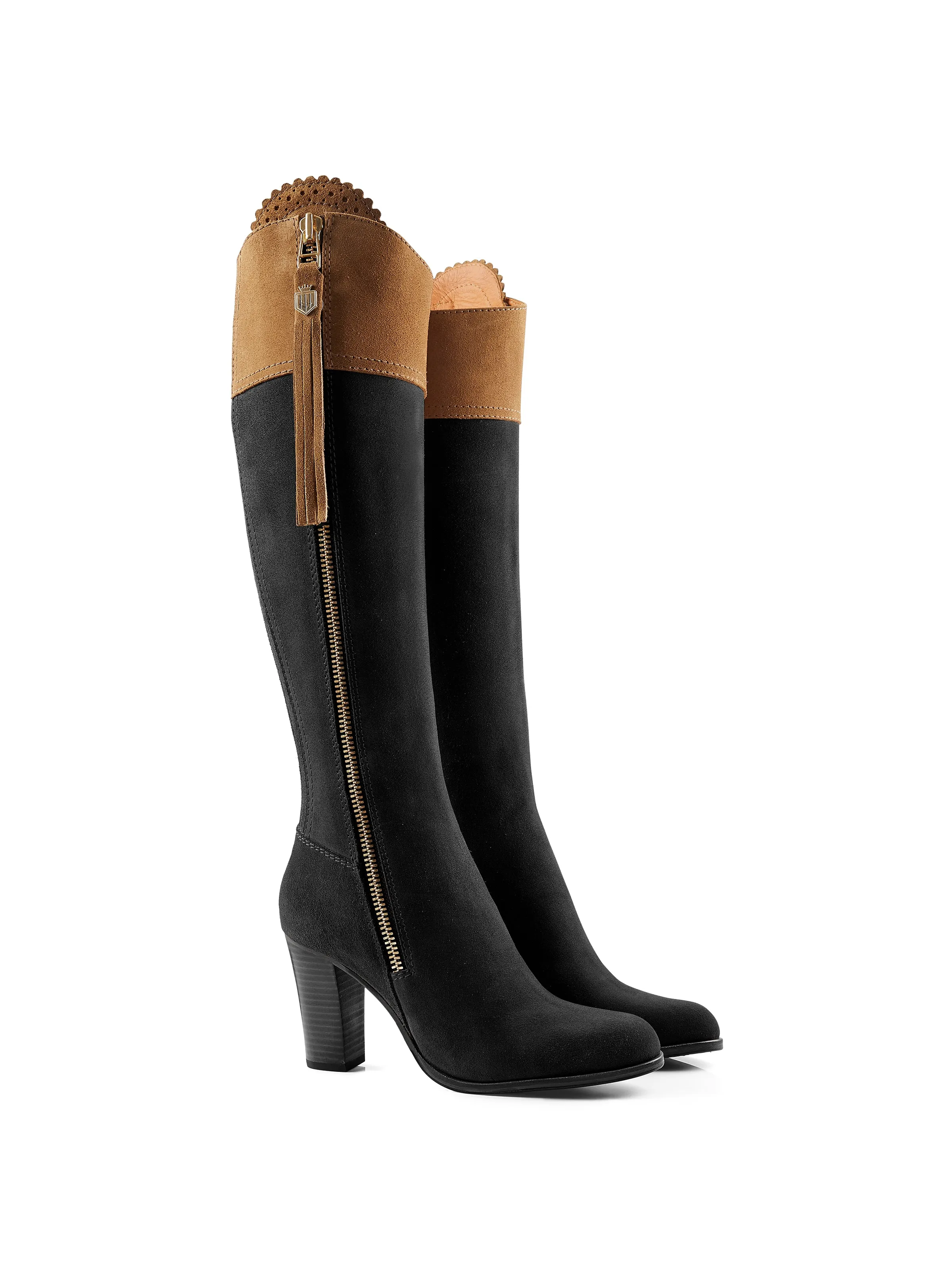 High Heeled Regina (Regular Fit) - Tan & Black