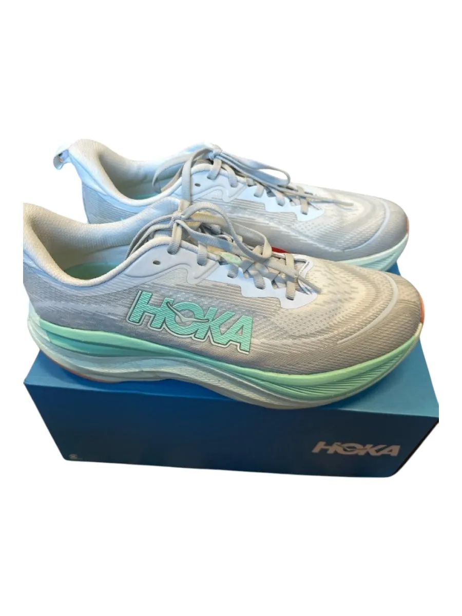 Hoka Shoe Size 11B Mint & Gray Canvas Platform Athletic Sneakers