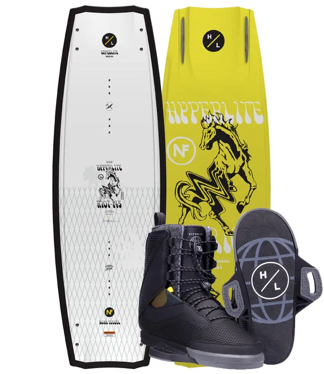 Hyperlite Riot Wakeboard Package with Capital Boots (2022)