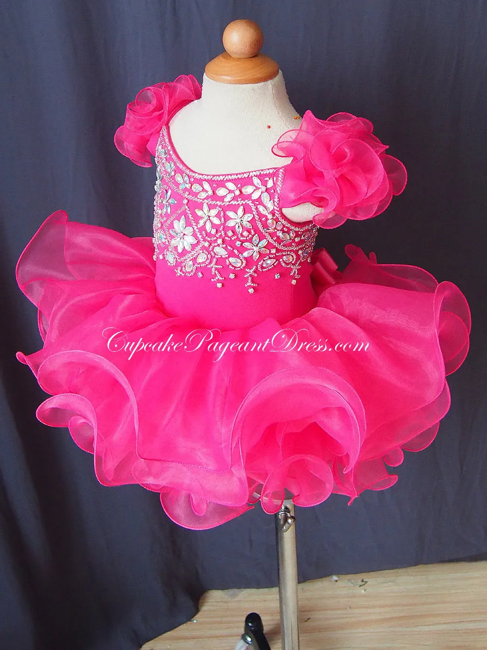 Infant/toddler/baby/children/kids doll style Girl's Glitz Jennifer Wu Pageant Dress