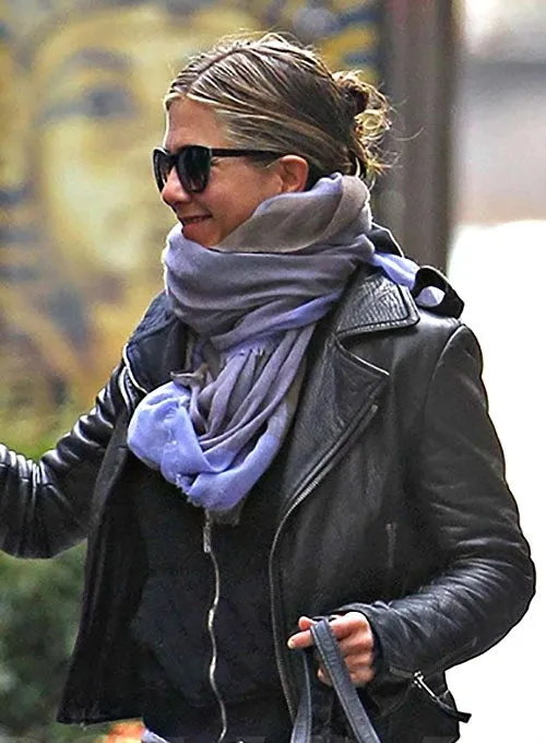 Jennifer Aniston Inspired Motorcycle Leather Jacket