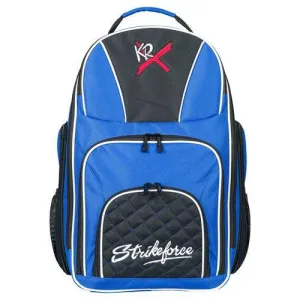 KR Strikeforce Royal Flush Backpack Bowling Bag Black/Royal