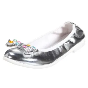 Lelli Kelly LK7706 Eleonora Silver Ballerina Slip On Shoes