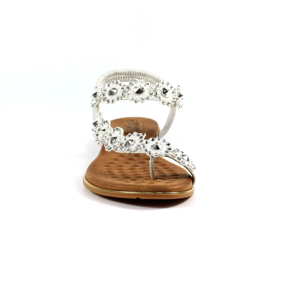 Lunar Charlotte Sandal With Daisy Detail