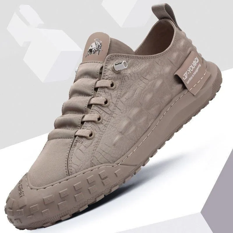 Men's Casual Shoes MCSLL07 Sneakers Fashion Leather Outdoor Walking Footwear