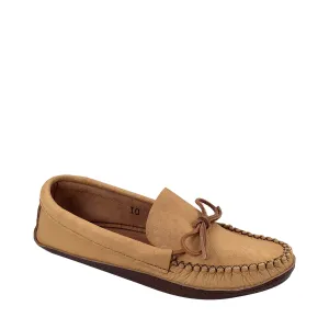 Men's Earthing Moccasins Moose Hide with Oil Tan BB495M