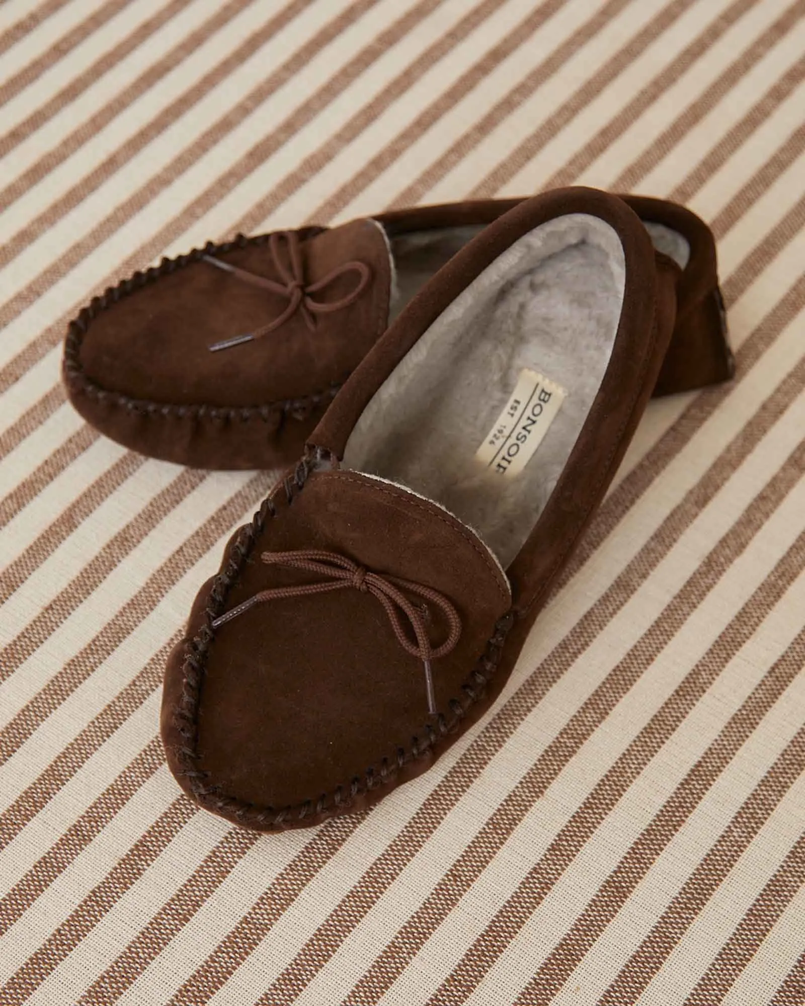 Men's Edward Sheepskin Slippers - Brown