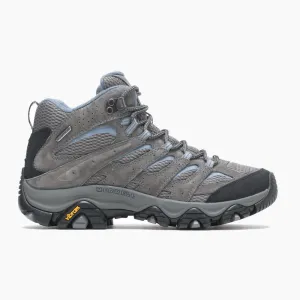 Merrell Women's Moab 3 Mid Waterproof Hiking Boots- Granite