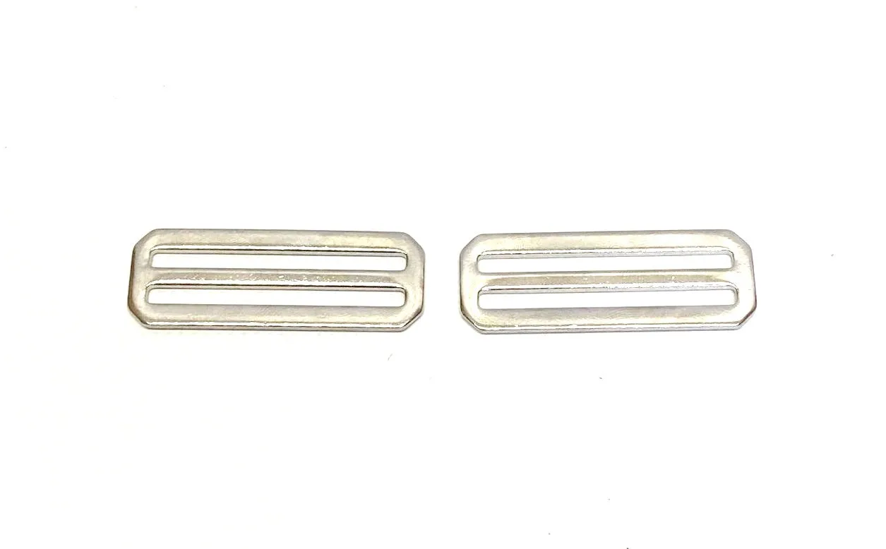 New 2"/50mm Nickel Plated Surcingle Clip Sets Male Female 3 Bar Slides Ideal For Horse Rug Repairs