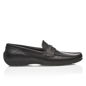 NEW Porsche Design Driver Black Calf Grain Moccasins US 10 MSRP $355