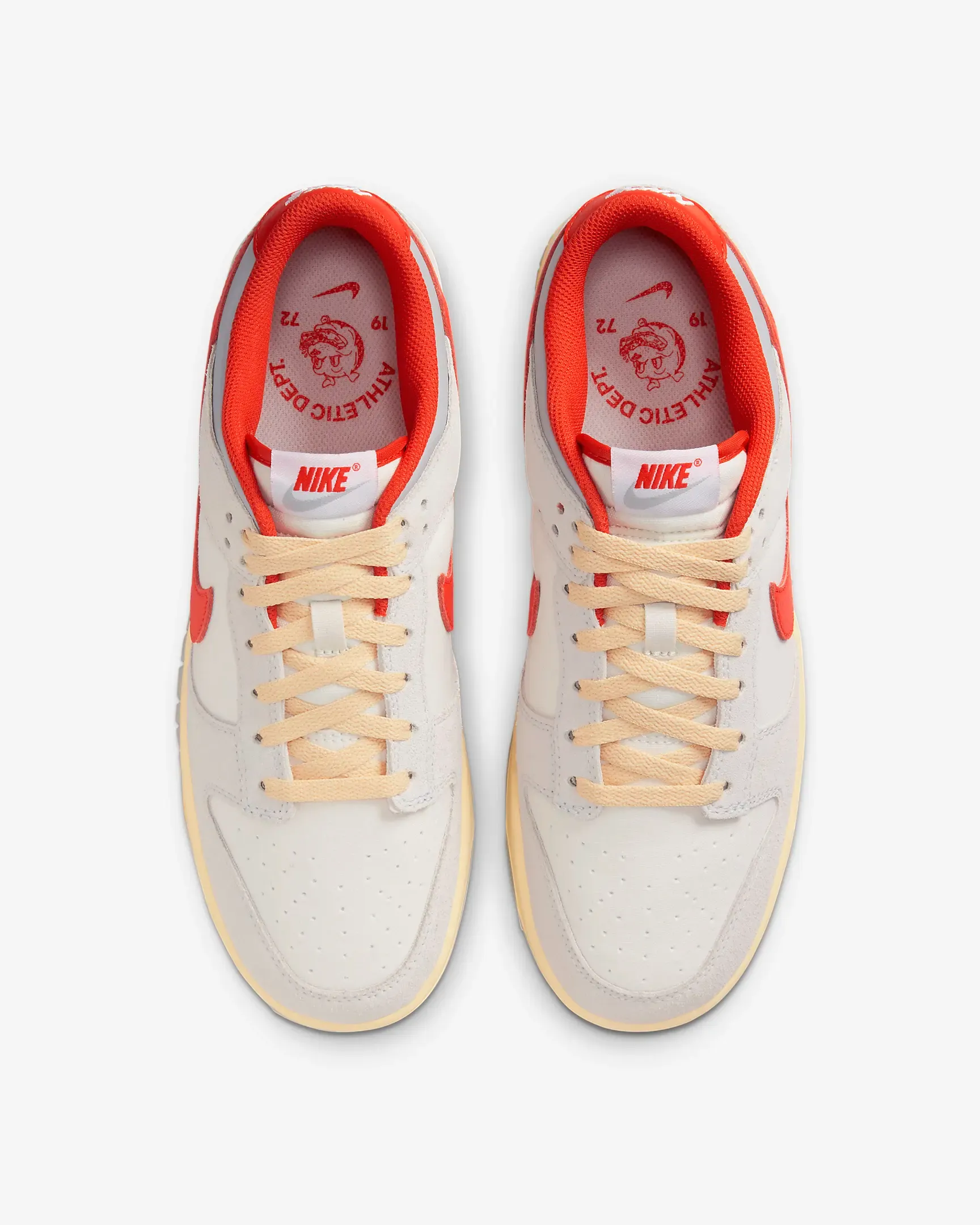 Nike Men's Dunk Low Shoes - Sail / Photon Dust / Light Smoke Grey / Picante Red