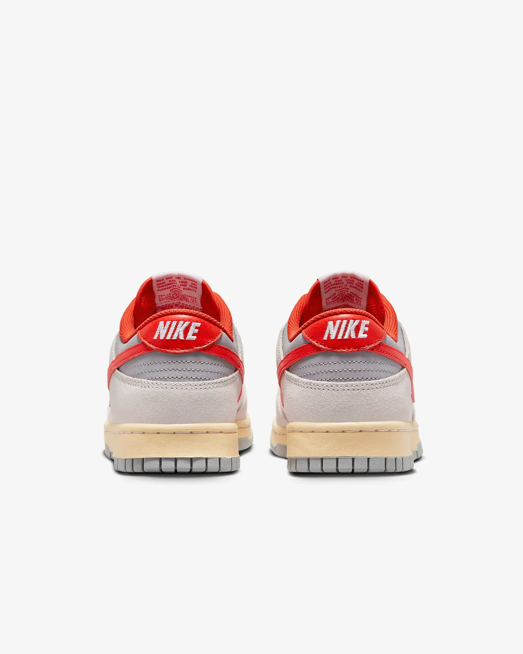 Nike Men's Dunk Low Shoes - Sail / Photon Dust / Light Smoke Grey / Picante Red