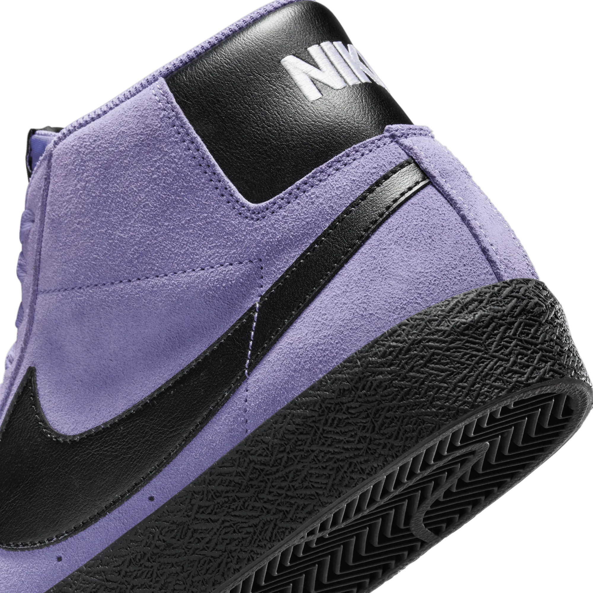 Nike SB Blazer Mid Skateboard Shoe - Dusty Amethyst/Black-Dusty Amethyst