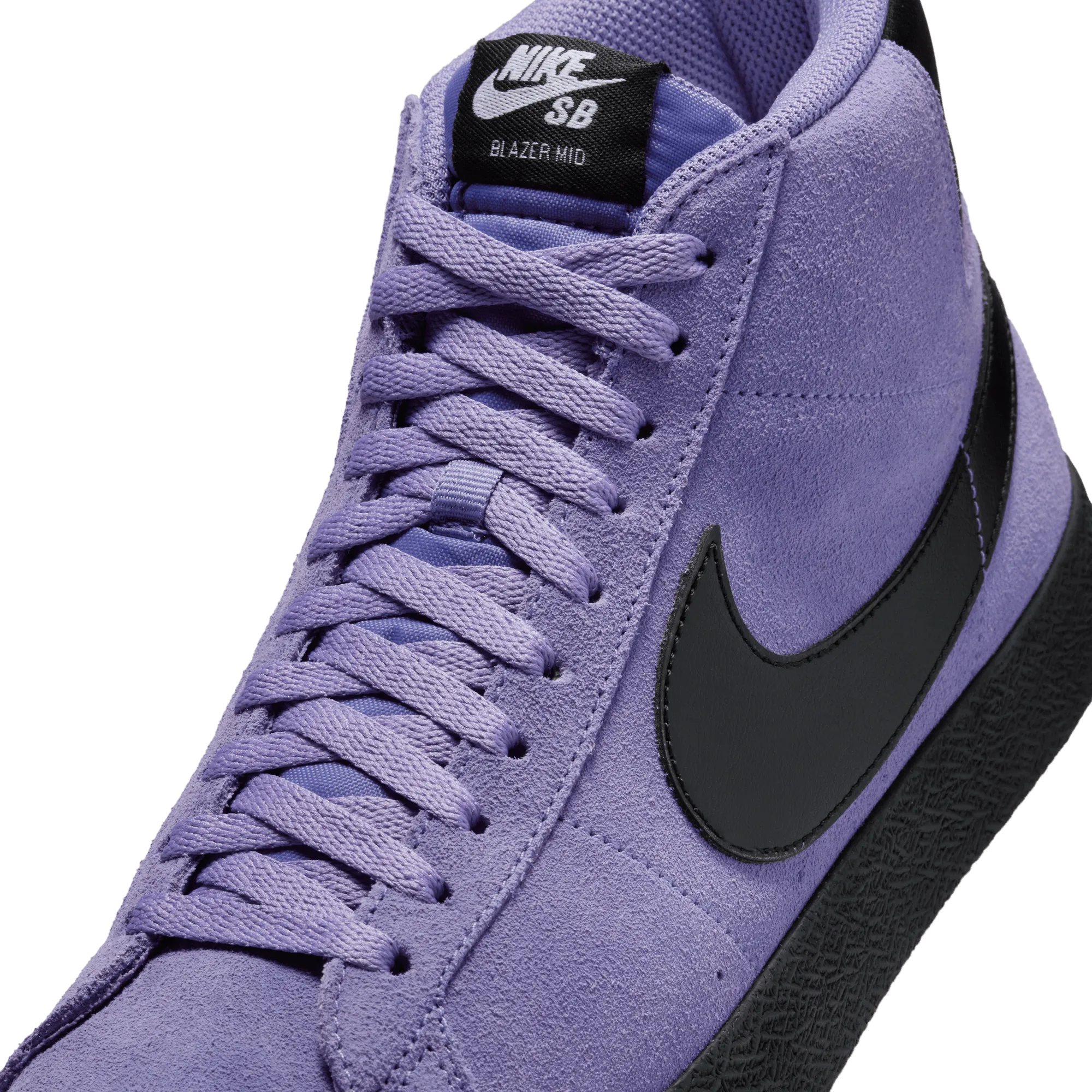 Nike SB Blazer Mid Skateboard Shoe - Dusty Amethyst/Black-Dusty Amethyst