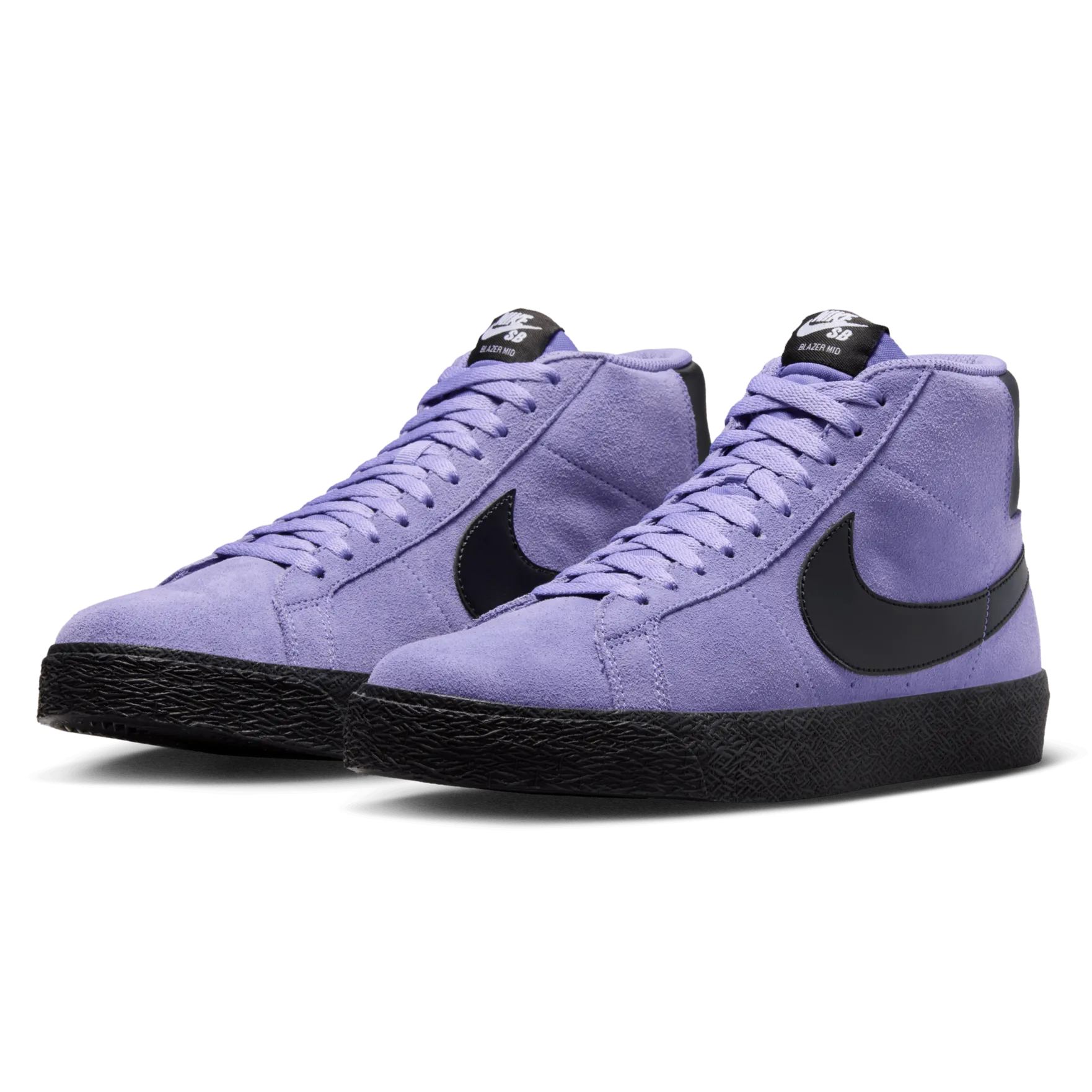 Nike SB Blazer Mid Skateboard Shoe - Dusty Amethyst/Black-Dusty Amethyst