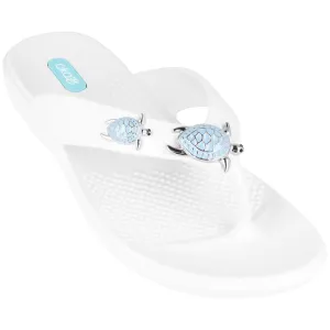 Oka-B's "Theresa" Women's Flip Flops with Cute Sea Turtles