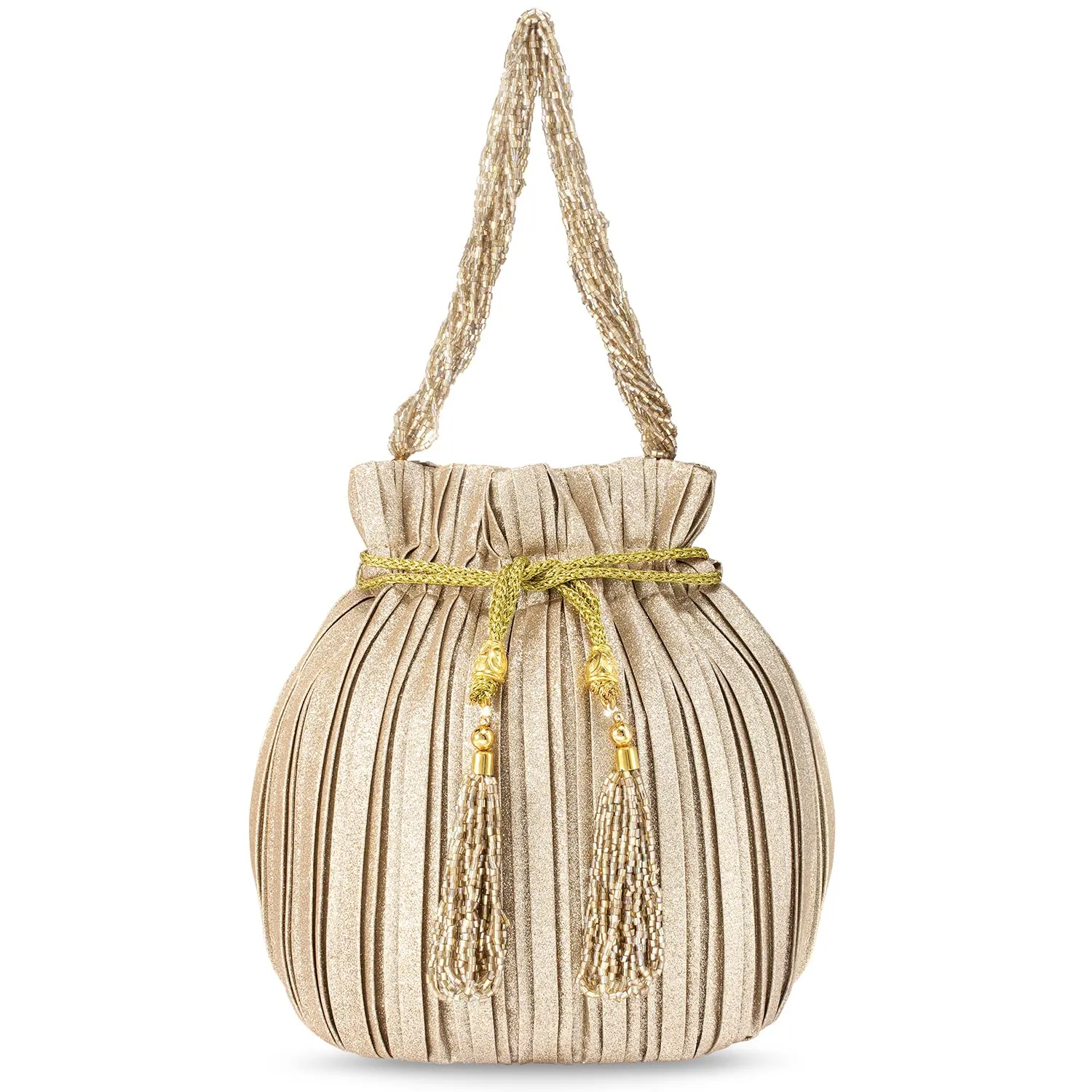 Peora Potli Bags for Women Evening Bag Clutch Ethnic Bride Purse with Drawstring (P63C)