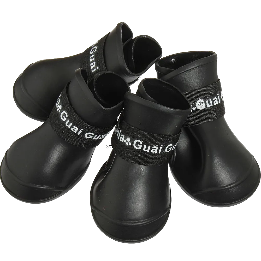 Pet Dog Rain Boots Booties Waterproof Protective Rubber Shoes