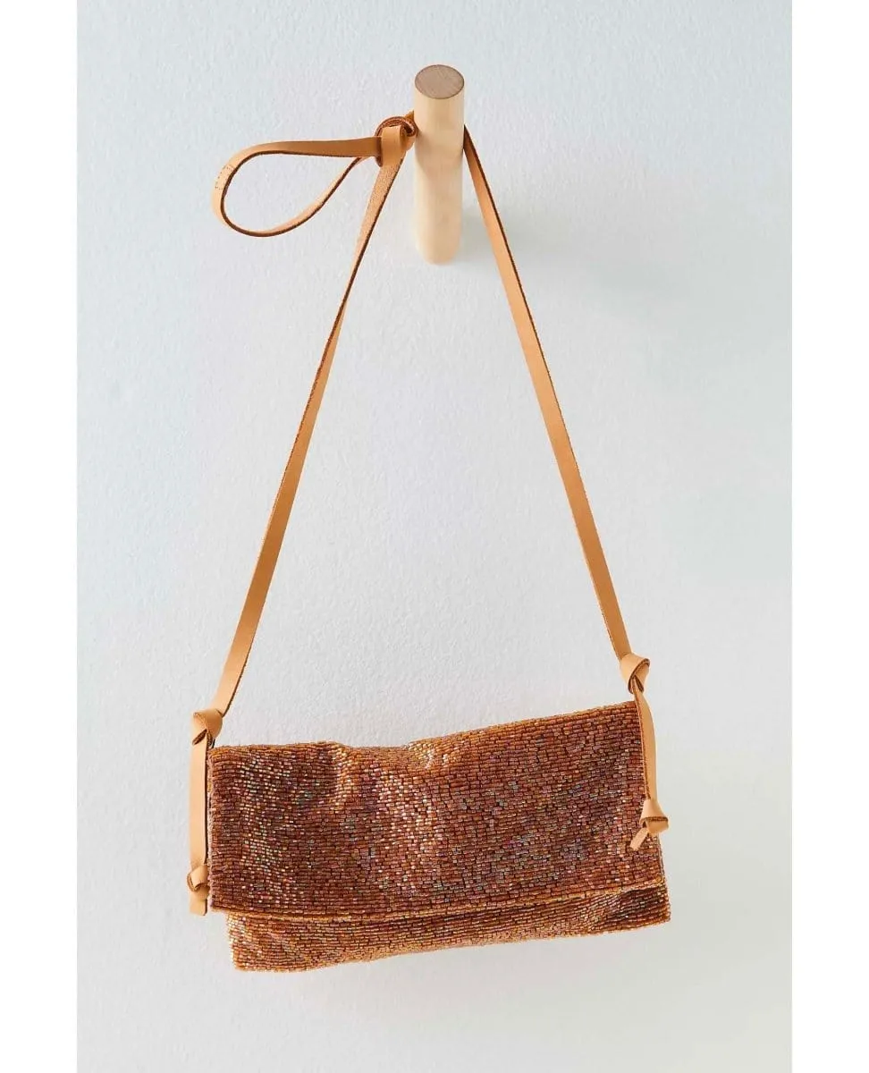 Plus One Embellished Cros Bag Weathered Brass