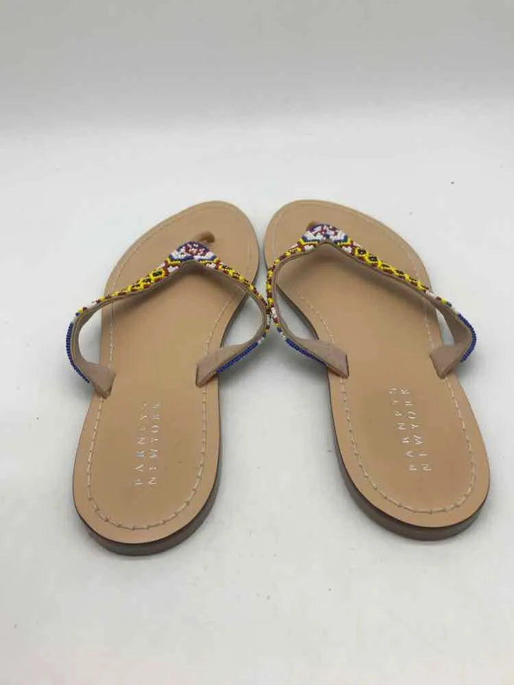 Pre-Owned Barneys New York Co-Op Red Size 39 Beaded Thong Sandals