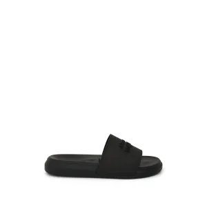 Raised Logo Slides in Black