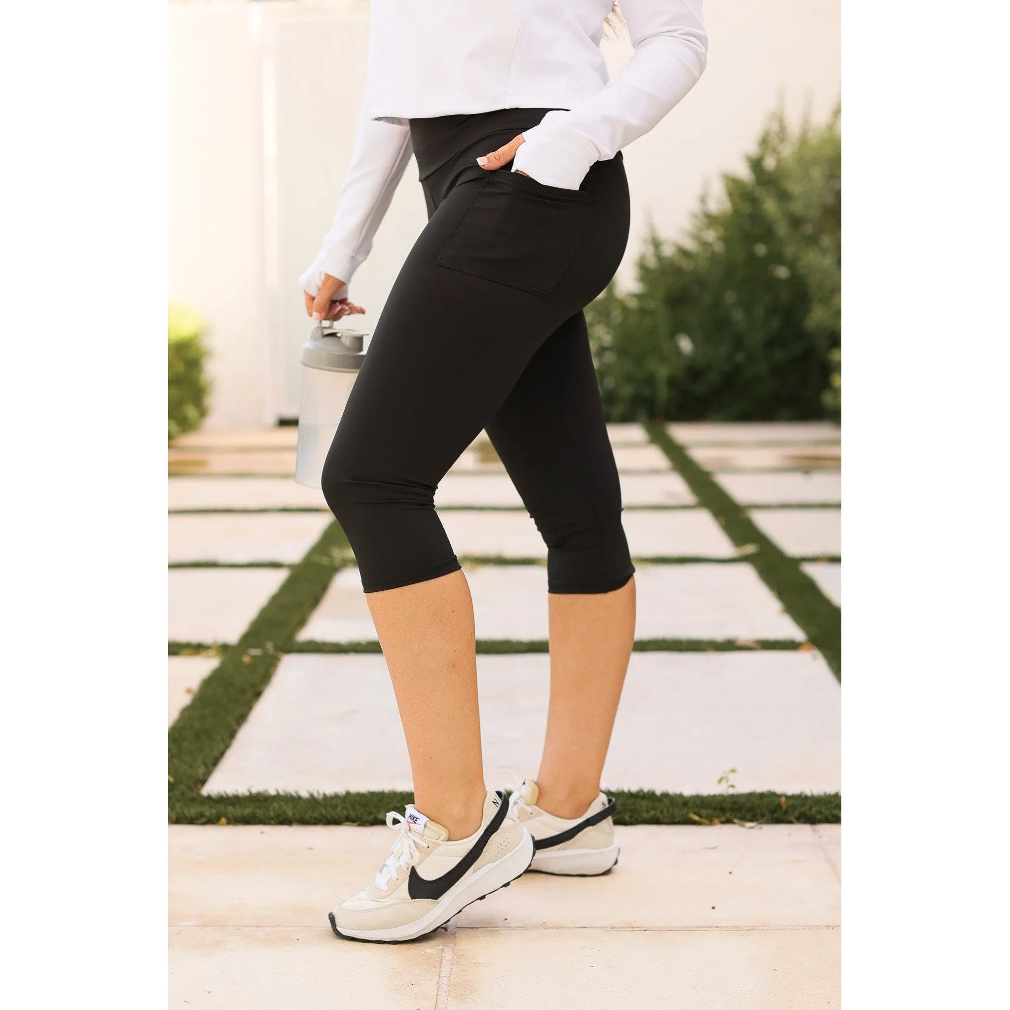 Ready to Ship | Luxe Athleisure Collection by Julia Rose ® - The Chelsea CAPRI Leggings