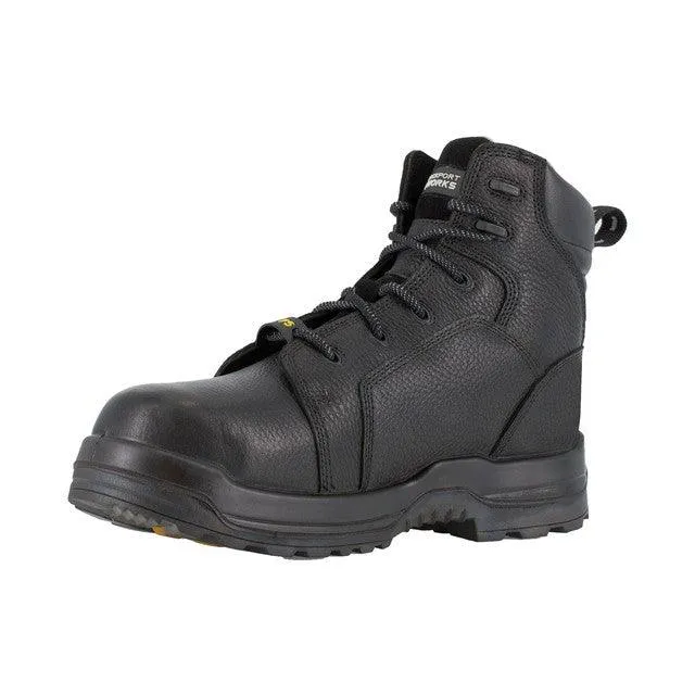 Rockport Men’s Black 6” Internal Met Guard Composite Toe Work Boot RK6465