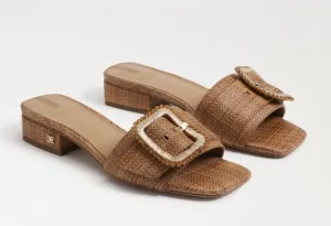 Sam Edelman Deacon Beaded Slide Sandal Cuoio Basket Weave