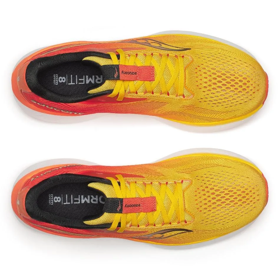 Saucony Men's Ride 18 Running Shoes in Pollen/Pepper SS25