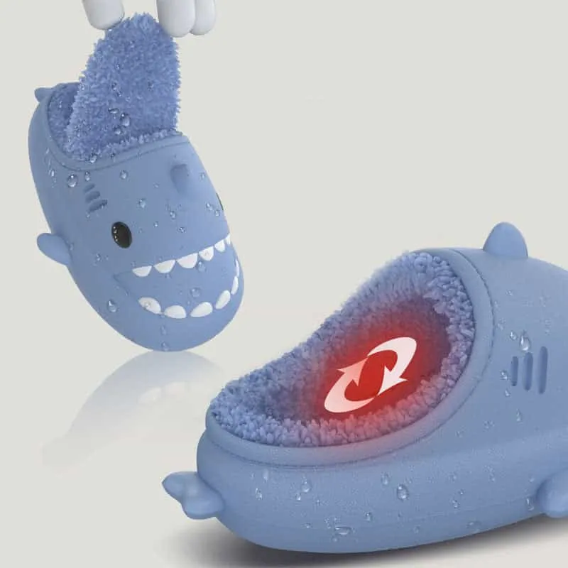 Shark Shoes For Child Cute Waterproof Warm Slippers Home Shoes Kids