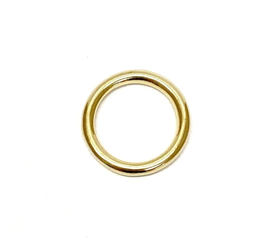 Solid Brass O-Rings 16mm 20mm 25mm 38mm 50mm For Dog Leads Collars Horse Reigns Leather Crafts x2 x5 x10 x25 x50