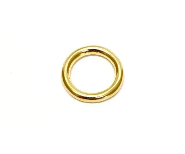 Solid Brass O-Rings 16mm 20mm 25mm 38mm 50mm For Dog Leads Collars Horse Reigns Leather Crafts x2 x5 x10 x25 x50