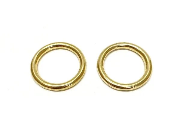 Solid Brass O-Rings 16mm 20mm 25mm 38mm 50mm For Dog Leads Collars Horse Reigns Leather Crafts x2 x5 x10 x25 x50