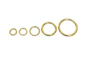 Solid Brass O-Rings 16mm 20mm 25mm 38mm 50mm For Dog Leads Collars Horse Reigns Leather Crafts x2 x5 x10 x25 x50