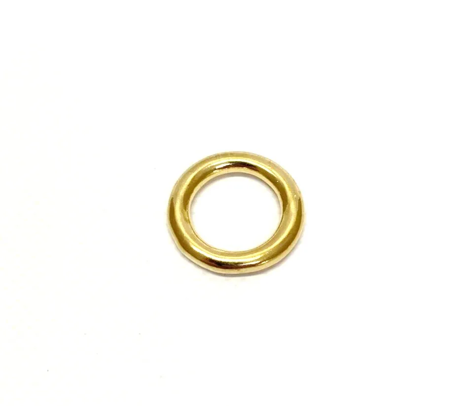 Solid Brass O-Rings 16mm 20mm 25mm 38mm 50mm For Dog Leads Collars Horse Reigns Leather Crafts x2 x5 x10 x25 x50