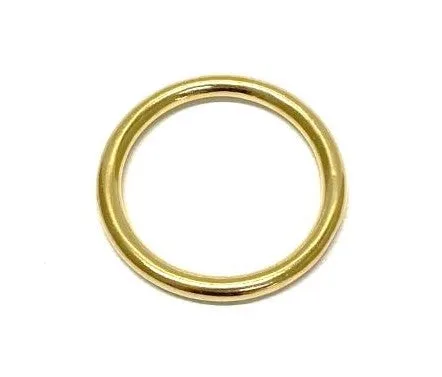 Solid Brass O-Rings 16mm 20mm 25mm 38mm 50mm For Dog Leads Collars Horse Reigns Leather Crafts x2 x5 x10 x25 x50