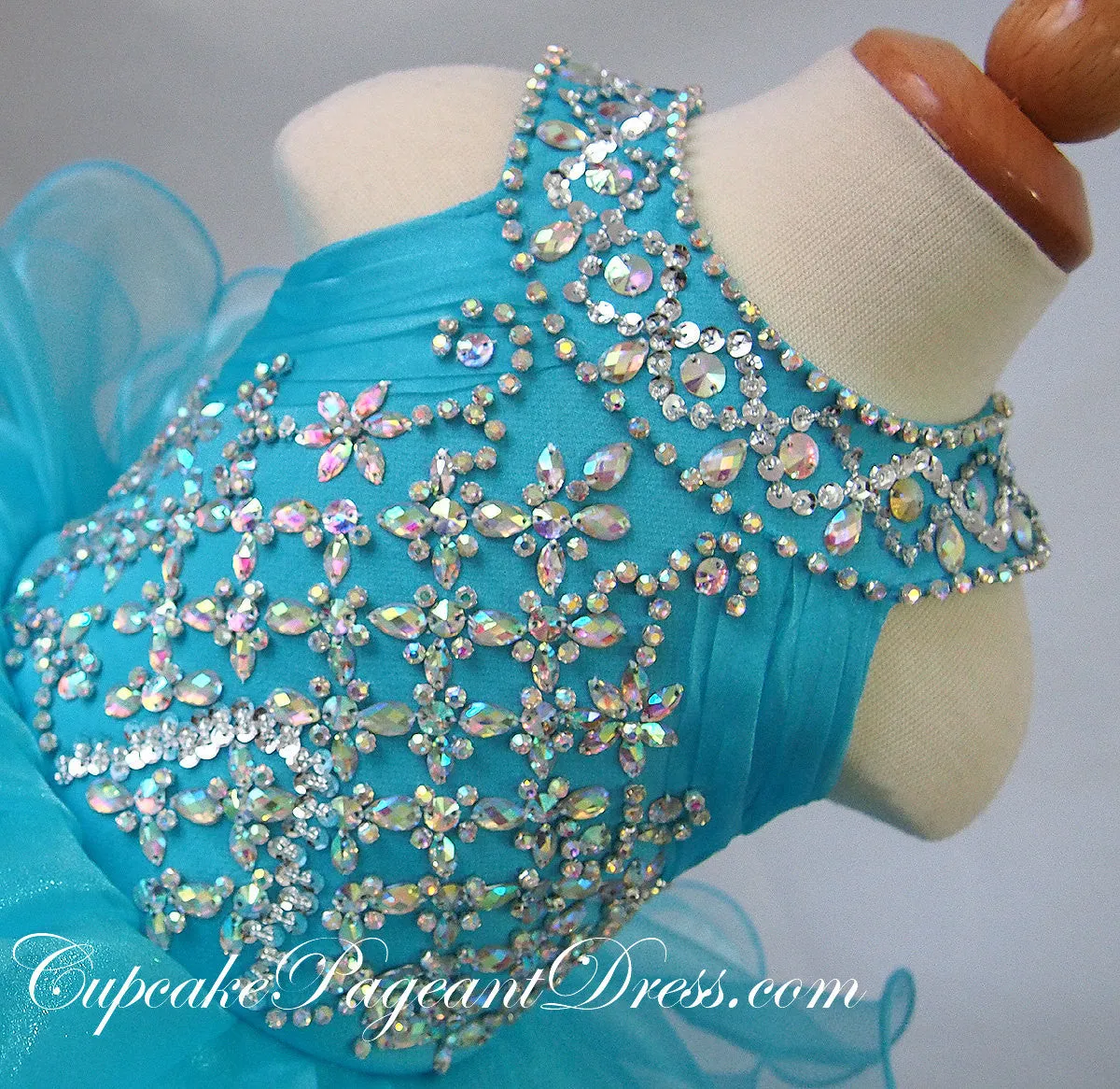 Spark Stone Bodice Little Girl/Newborn/Infant/Children Cupcake Pageant Dress