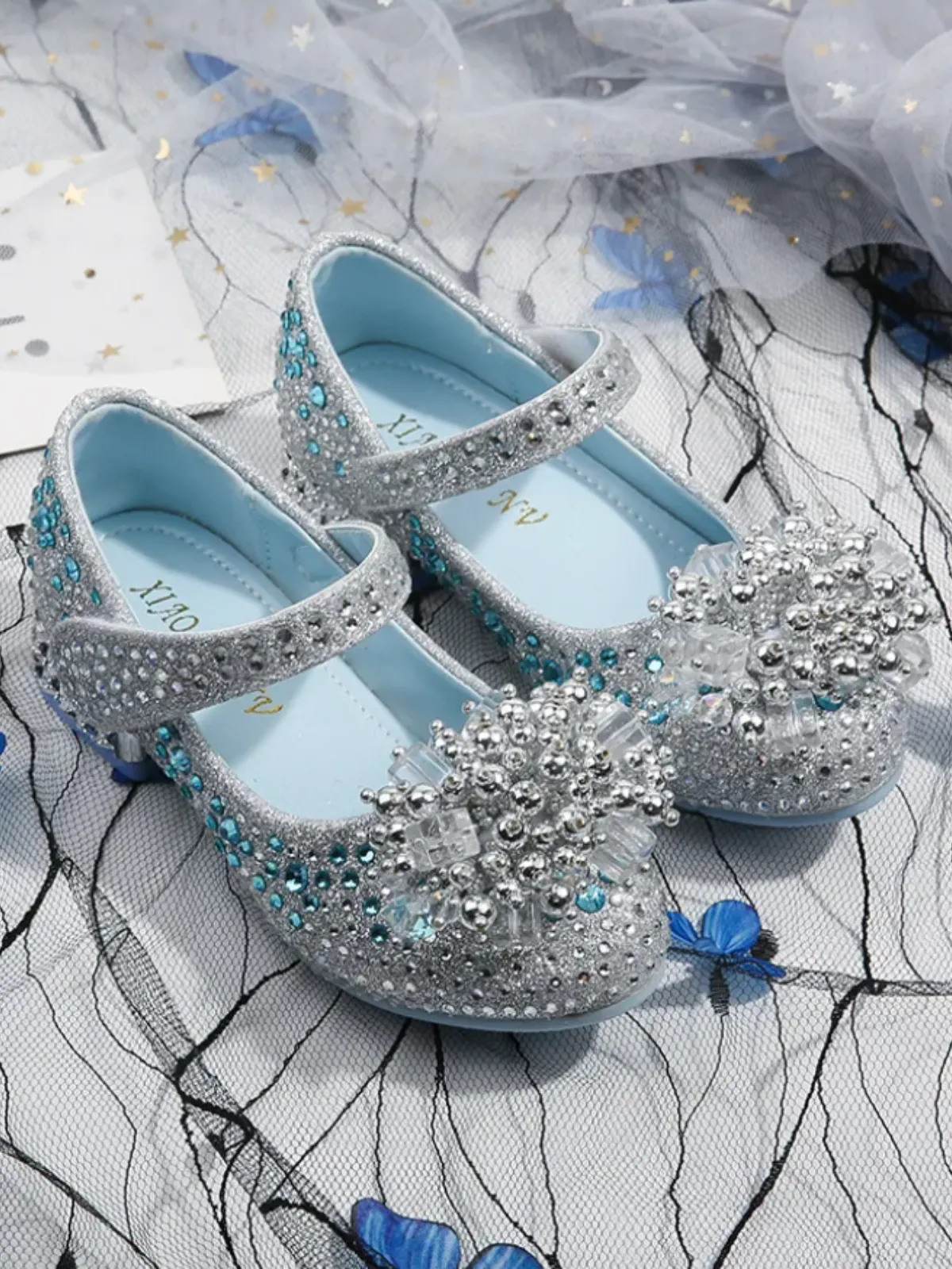 Sparkle All The Way Crystal Mary Jane Shoes By Liv and Mia