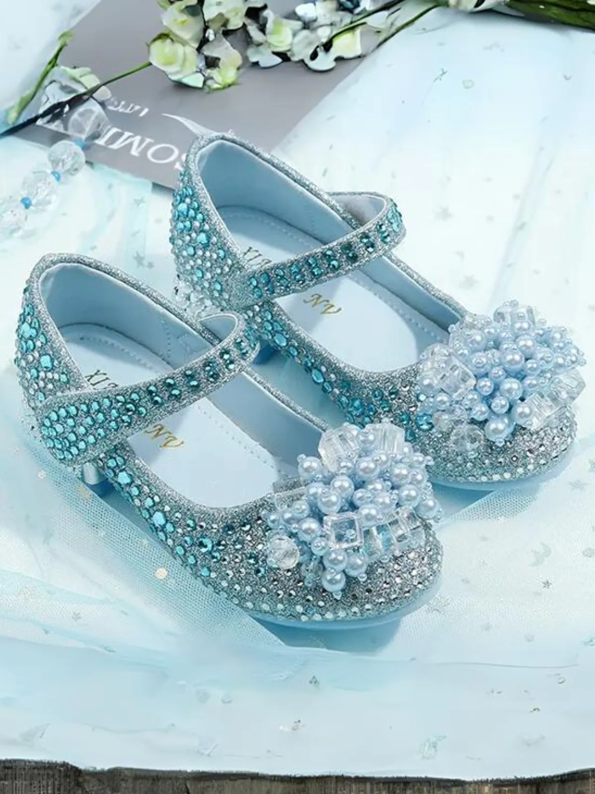 Sparkle All The Way Crystal Mary Jane Shoes By Liv and Mia