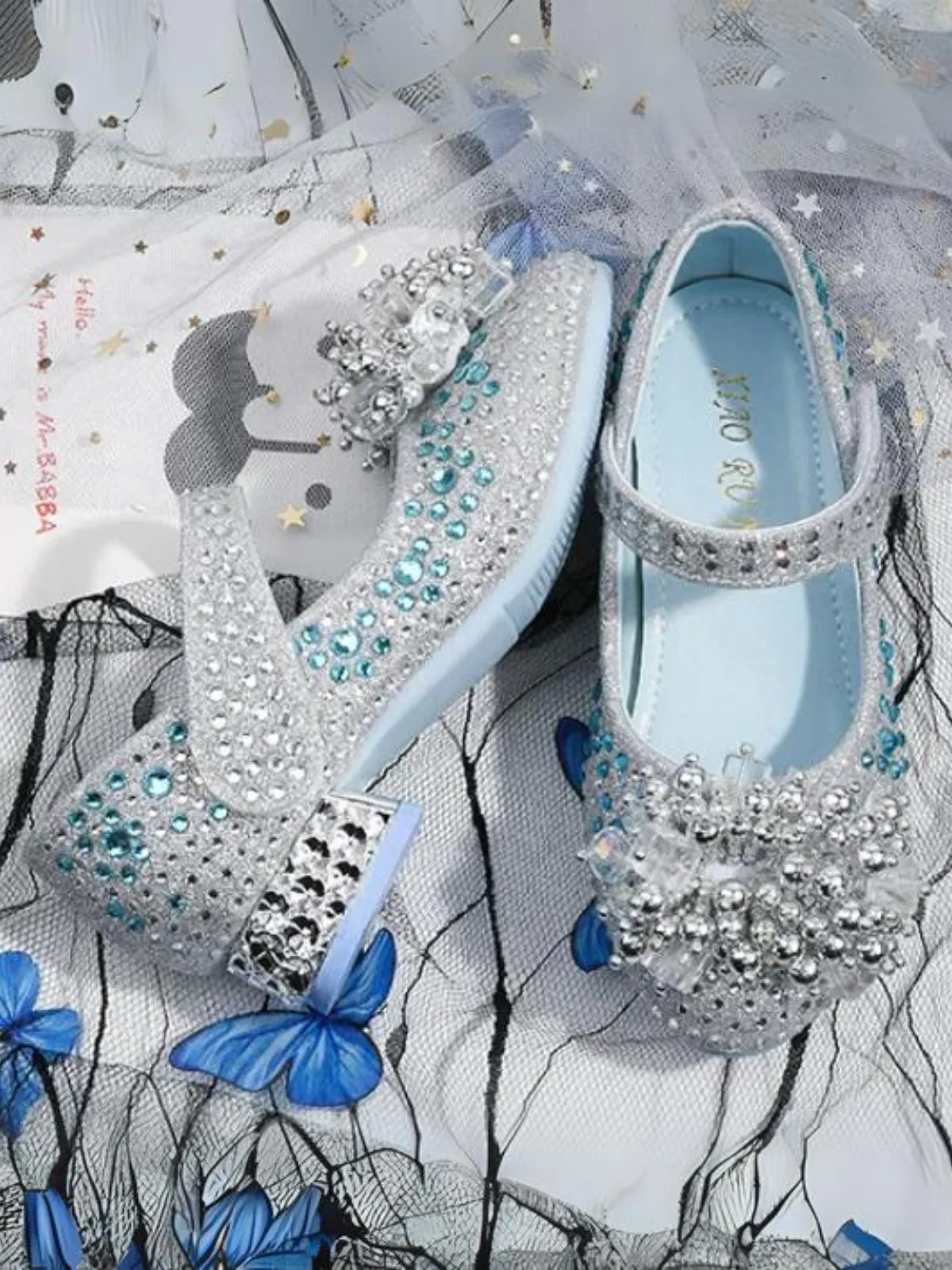 Sparkle All The Way Crystal Mary Jane Shoes By Liv and Mia