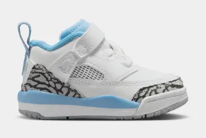 Spizike Low UNC Infant Toddler Basketball Shoes (White/Wolf Grey/Anthracite/University Blue)