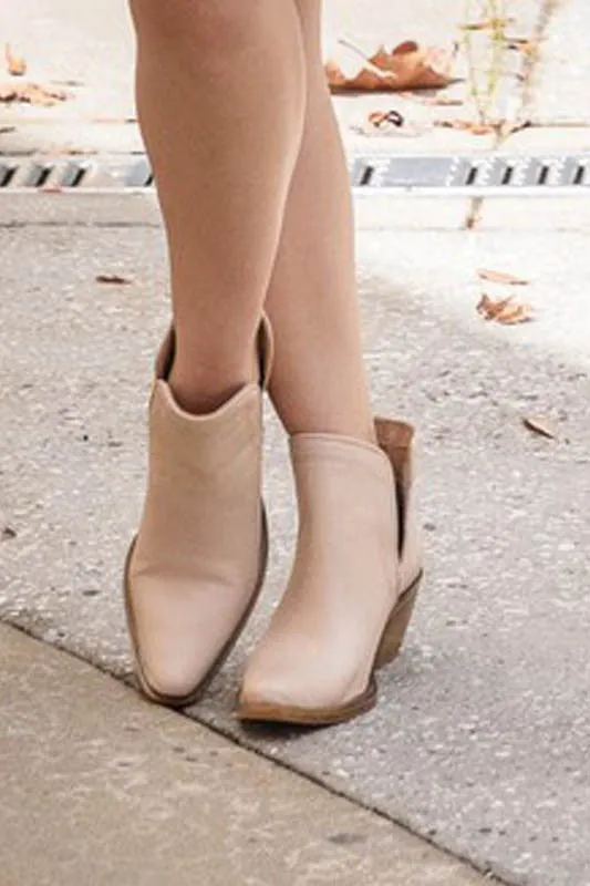 Summer Ankle Booties: Soft Leather Western Style Shoes for Women