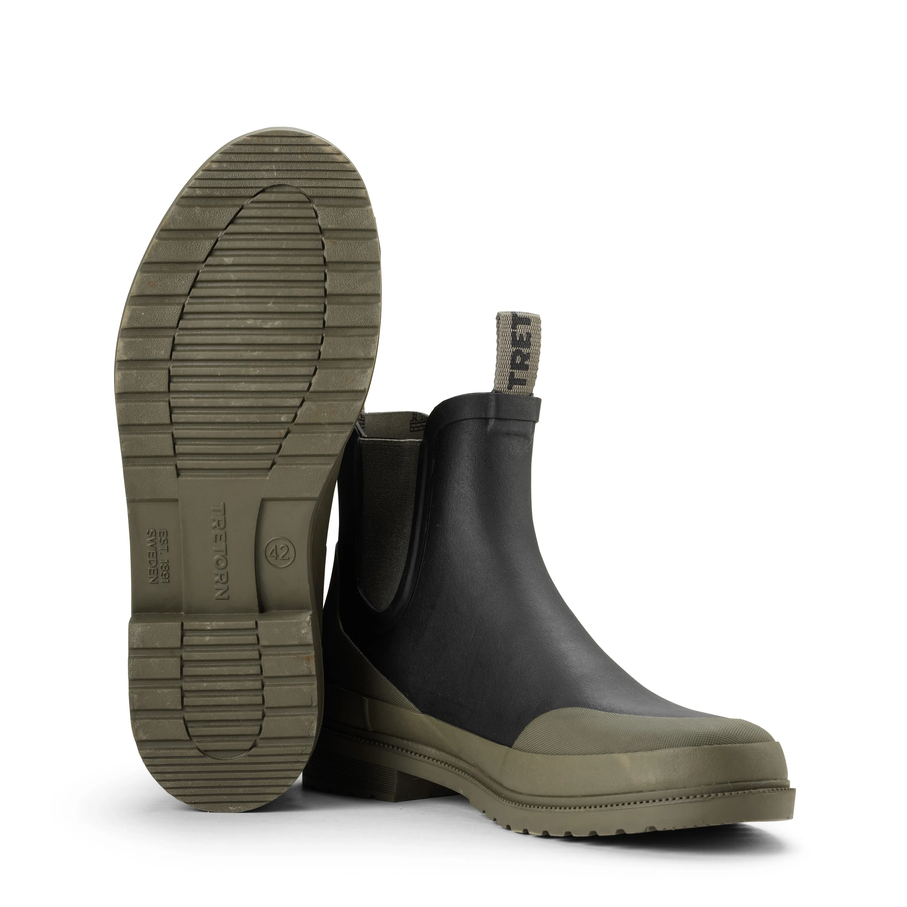 Tretorn Women&#x27;s Chelsea Offroad Black/Field Green | Buy Tretorn Women&#x27;s Chelsea Offroad Black/Field Green here | Outnorth