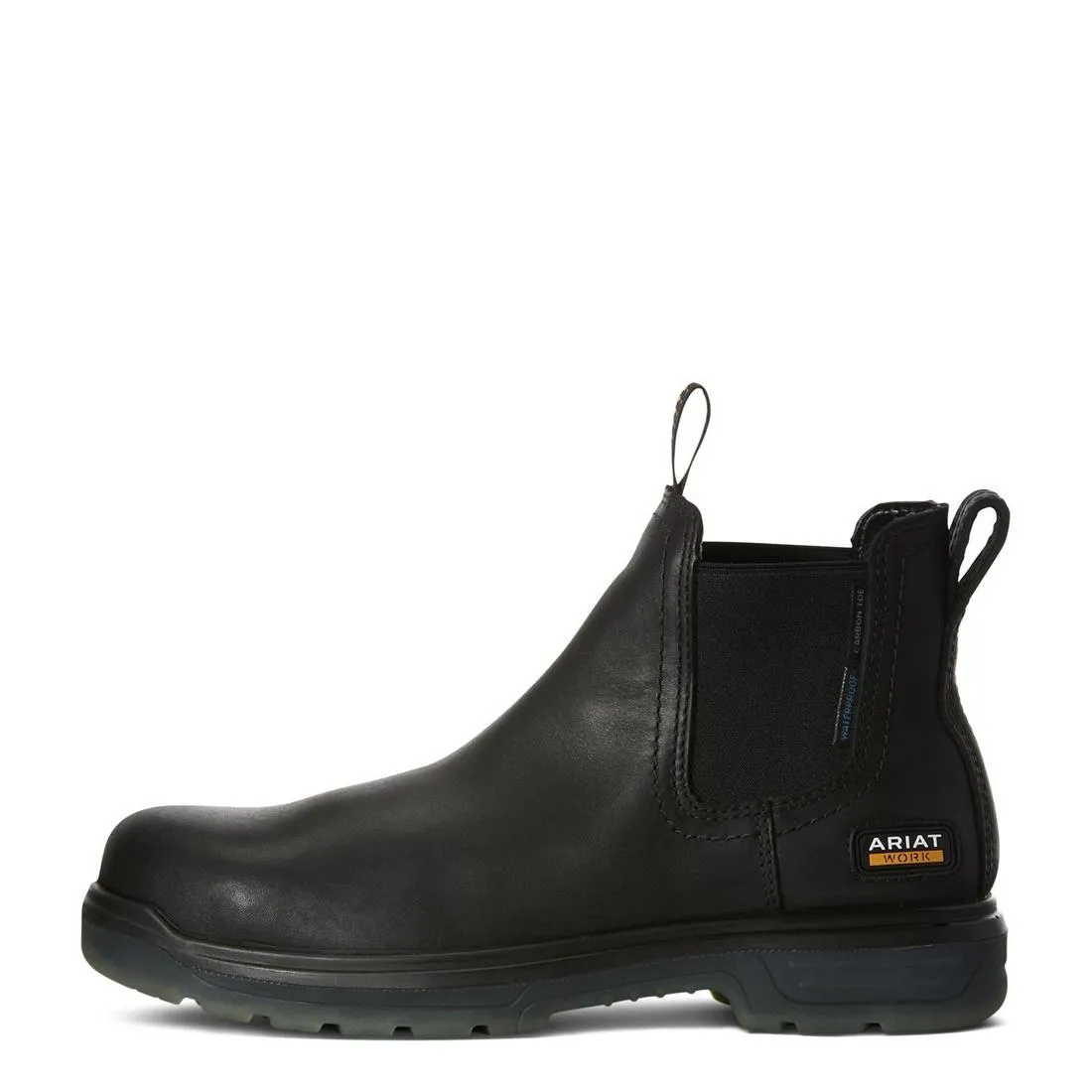 Turbo Carbon-Toe Waterproof Chelsea Work Boot Black