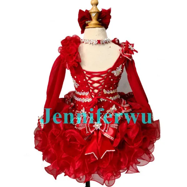 Two Pieces Little Girl/Baby Miss/Kids/Infant/Toddler Cupcake Pageant Dress