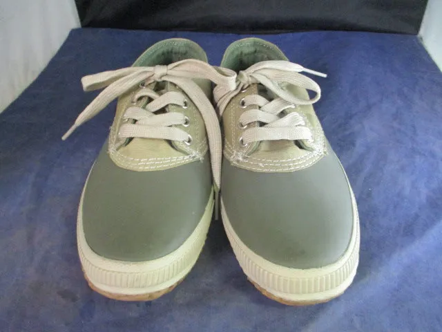 Used London Fog Women's Rubber Waterproof Duck Sneaker Shoes Green Size 7