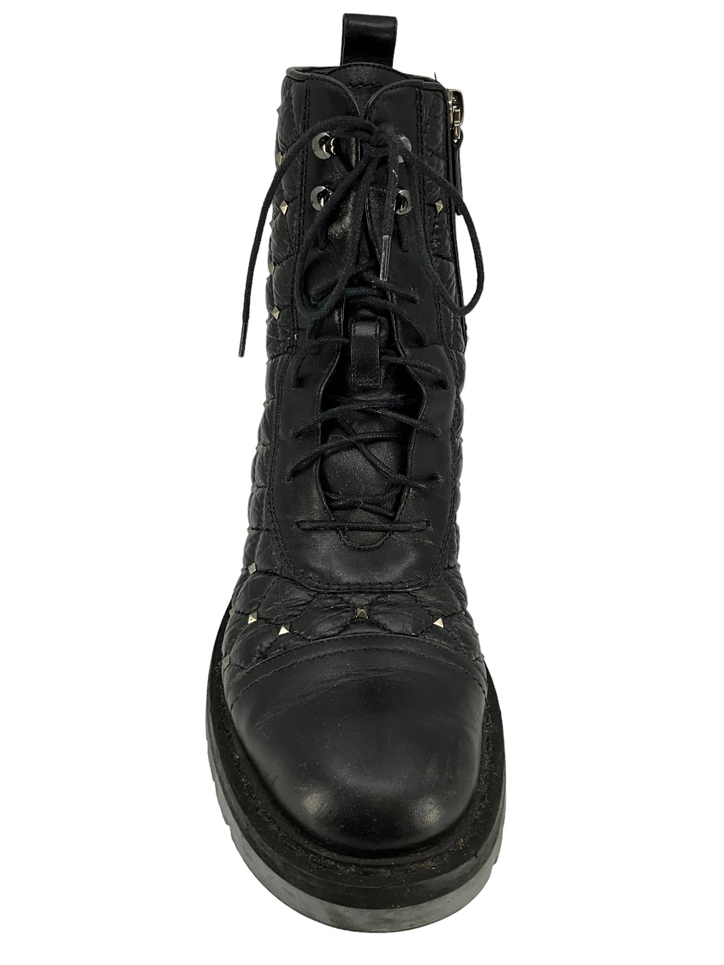 VALENTINO Studded Accent Combat Boots Size 6