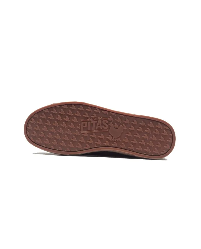 WALK IN PITAS Stivaletto Uomo Chelsea A-ET Scarpe in Pelle Elastico 081 KAKI