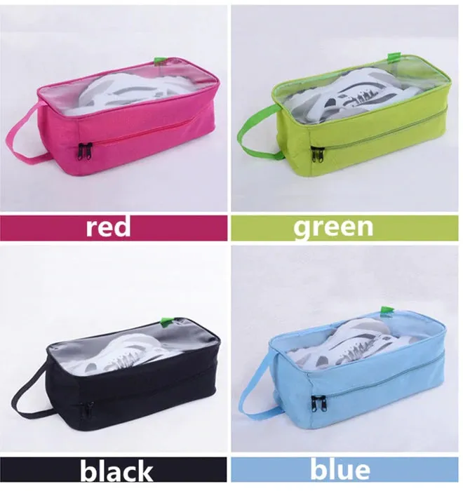 WATERPROOF SINGLE SHOE STORAGE POUCH BAG - PERFECT FOR TRAVELLING ( Random Colors )